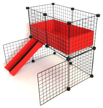 NEW Cube & Coroplast Guinea Pig Cage 2x3 Grid C&C Small 